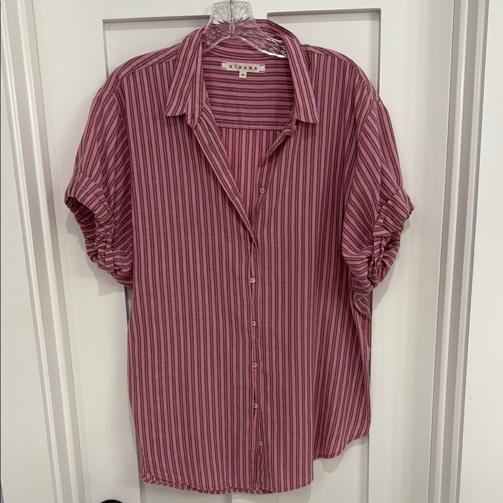 Xirena Channing shirt pink size medium. Great condition!